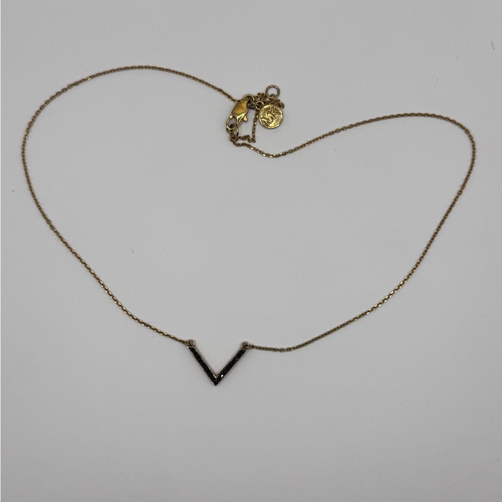 Michael Kors Gold V-Shaped Necklace